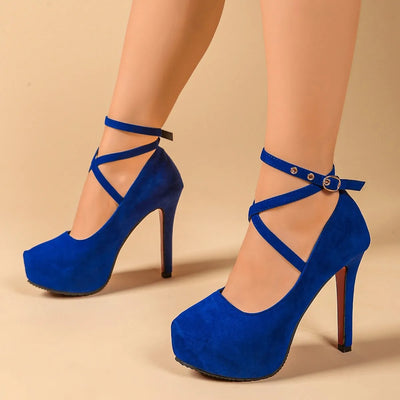Ankle Strap High Heel Pumps