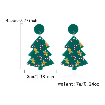 Christmas Tree Drop Earrings