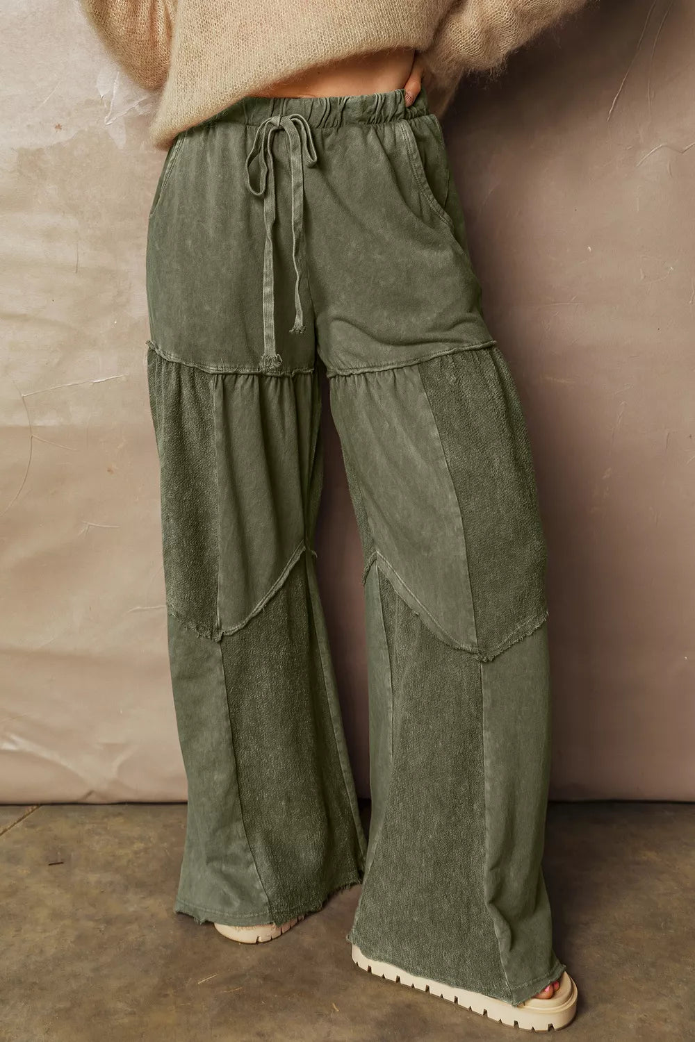 Tiered Wide Leg Pants
