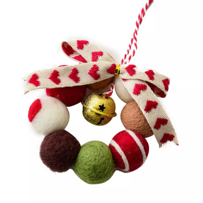 Christmas Felt Ball Garland Ornament