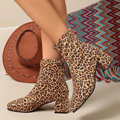Block Heel Ankle Boots