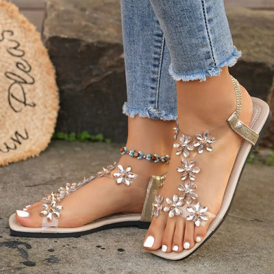 Open Toe Flats Sandals