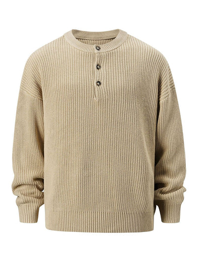 Men's Round Neck Long Sleeve Sweater for Ultimate Comfort