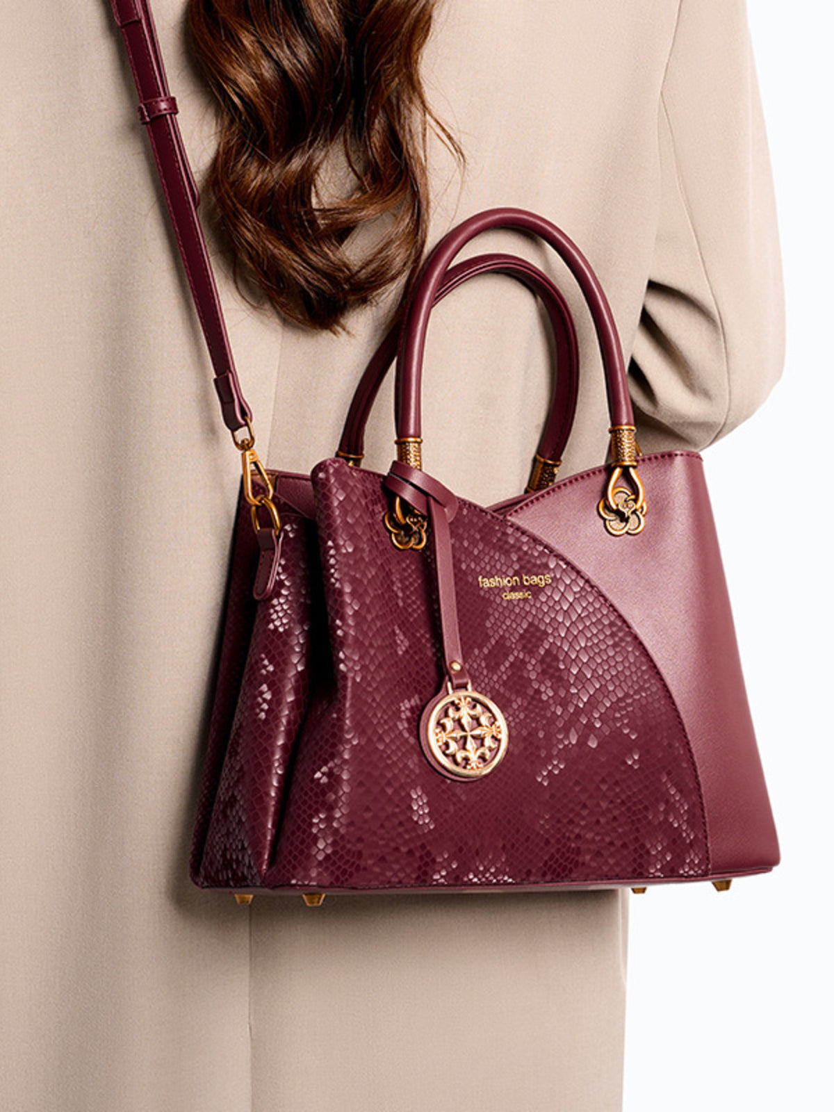 Snakeskin Pattern Handbag