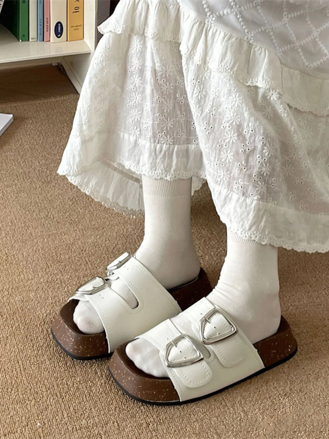 Double Buckle Comfort Sandals