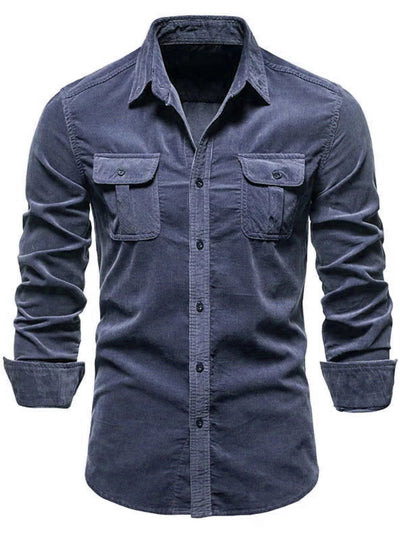 Men's Full Size Collared Neck Button Down Shirt Plus Size