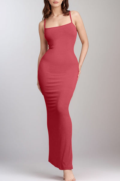 Elegant Maxi Dress with Built-In Shapewear for Confidence