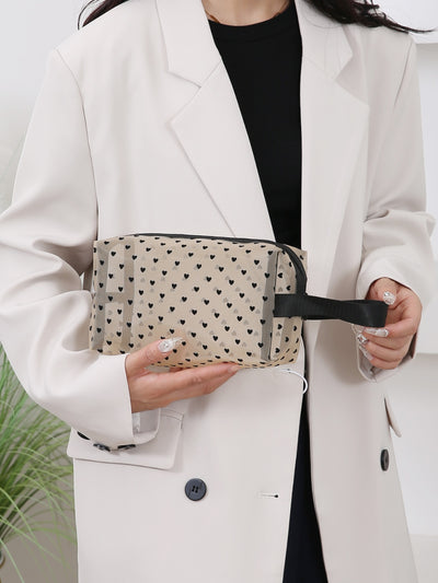 Charming Heart Polyester Travel & Cosmetic Bag Gift Set