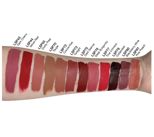 Vibrant Matte Lip Stain - True Crimson Elegance