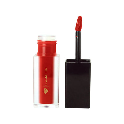 Vibrant Matte Lip Stain - True Crimson Elegance