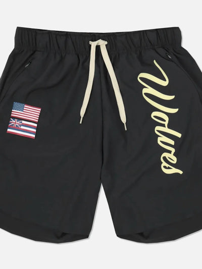 Men's Plus Size Drawstring US Flag Active Shorts