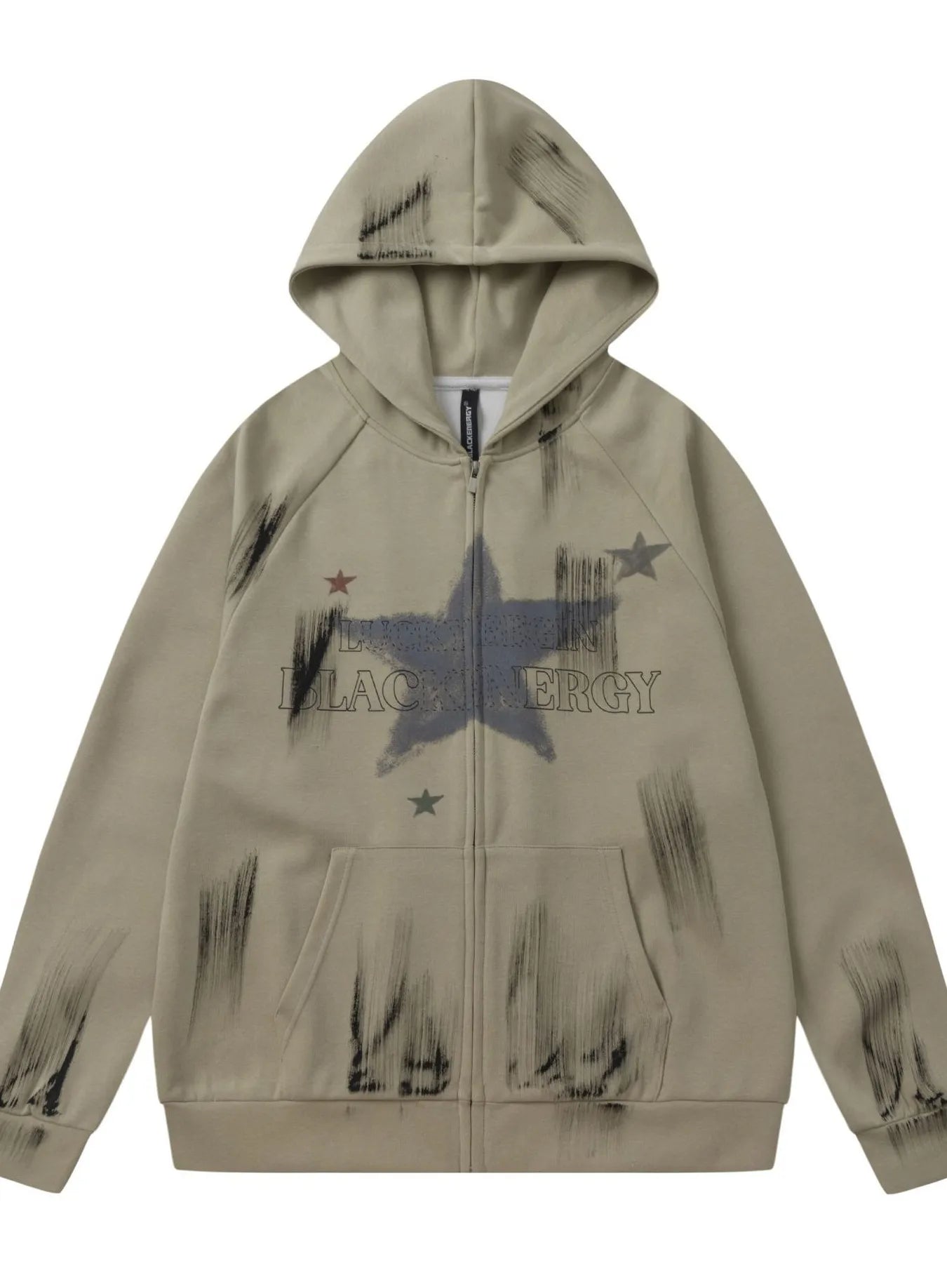 Men's Vintage Star Zip-Up Hoodie