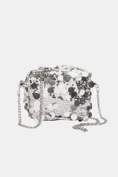 Stylish Sequin Chain Shoulder Bag for Elegant Outings