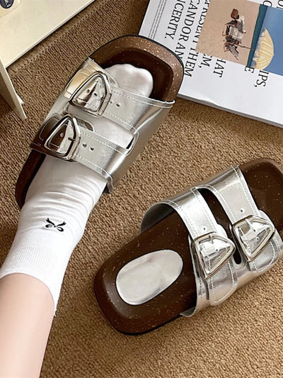 Double Buckle Comfort Sandals