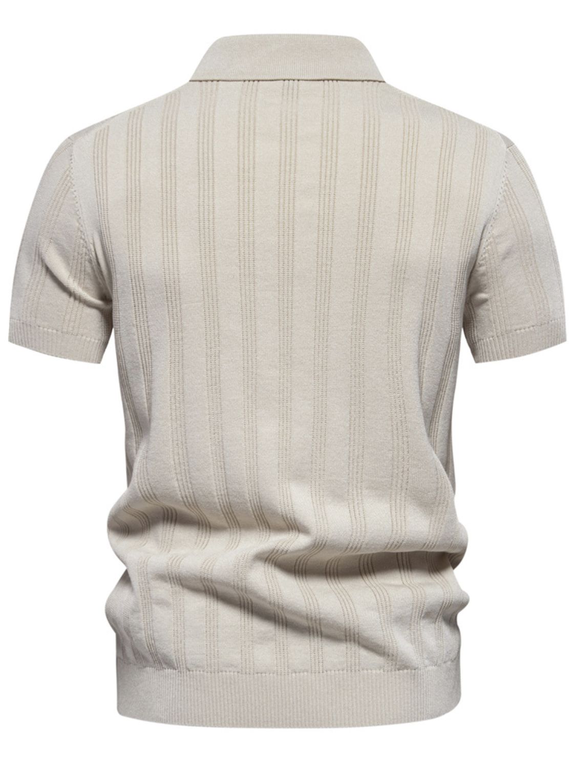Men's Collared Neck Short Sleeve Knit Polo for Every Occasion