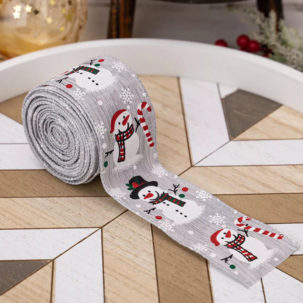 Christmas Snowman Decorative Ribbon