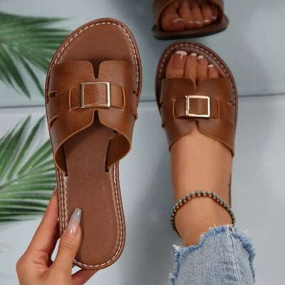 Open Toe Flats Sandals
