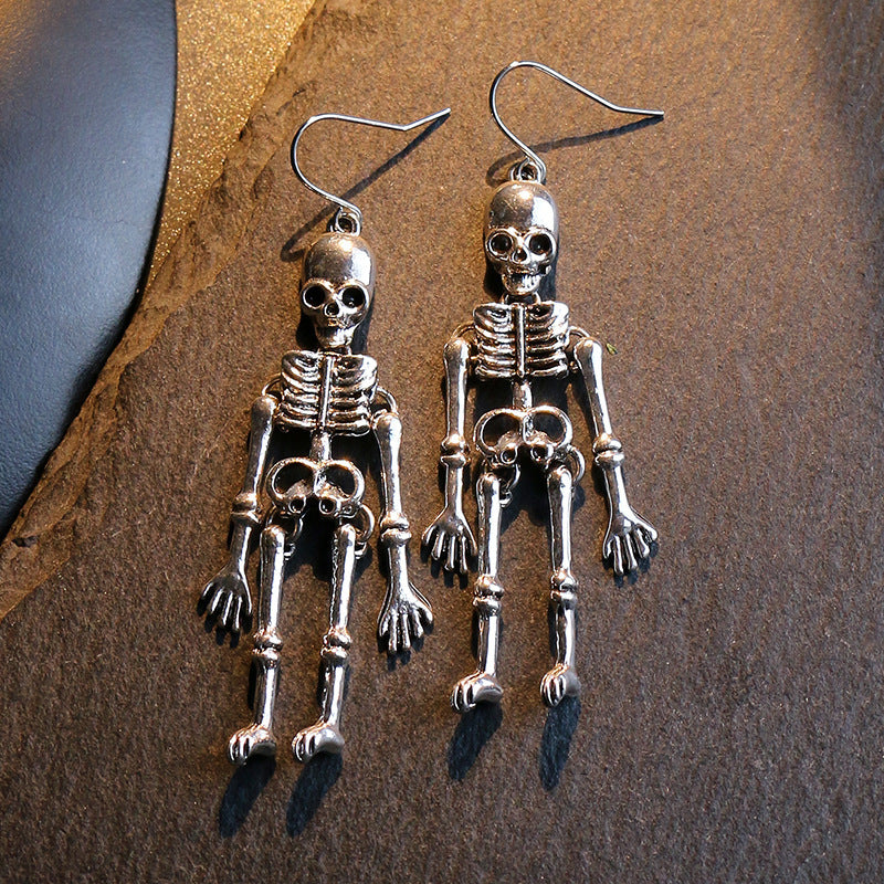 Skeleton Halloween Dangle Earrings