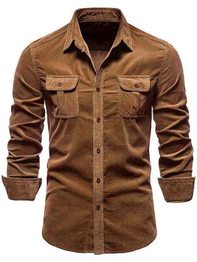 Men's Full Size Collared Neck Button Down Shirt Plus Size