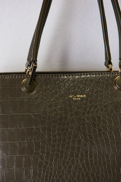 David Jones Texture PU Leather Handbag for Stylish Elegance