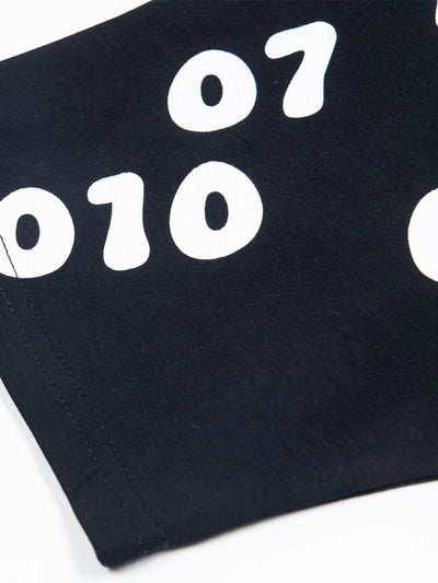 Men's Number Print Short Sleeve Oversized T-Shirt