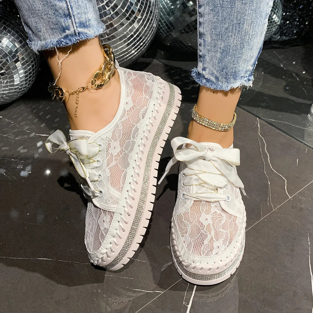 Round Toe Platform Loafers