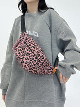 Stylish Leopard Nylon Crossbody Bag for Everyday Use