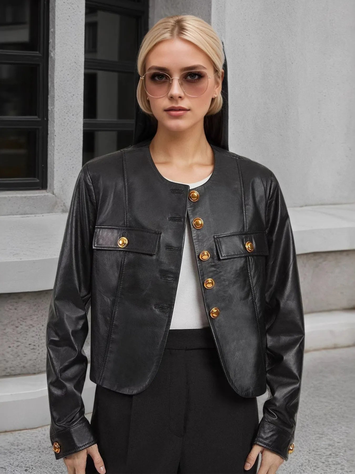 Button Up Long Sleeve Jacket