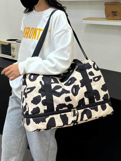 Stylish Oxford Cloth Leopard Travel Bag for All Adventures