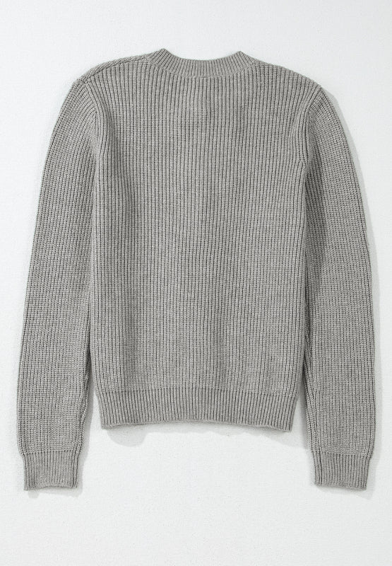 Chic Bow Round Neck Cardigan - Cozy, Elegant & Versatile Style