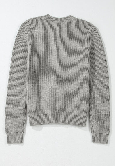 Chic Bow Round Neck Cardigan - Cozy, Elegant & Versatile Style