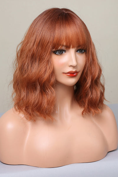 Stylish Bobo Wave 12'' Wig - Soft Pink, Comfortable Fit