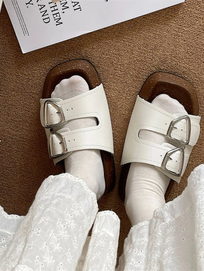 Double Buckle Comfort Sandals