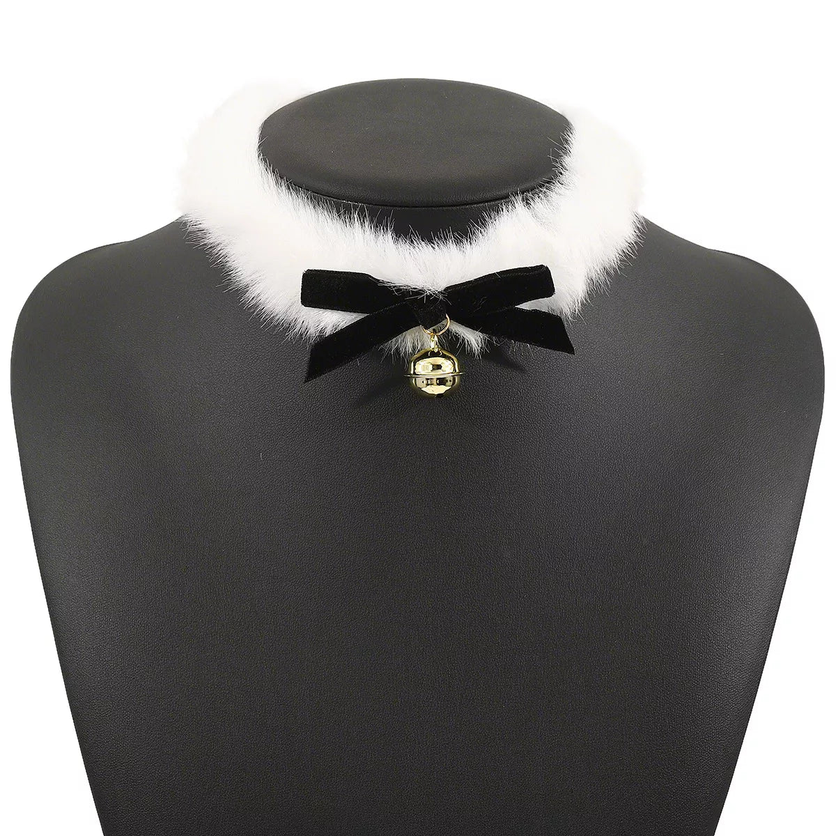 Christmas Choker Necklace with Red Bow