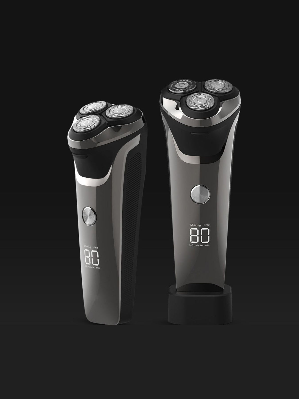 Electric Rotary Shaver with LED Display