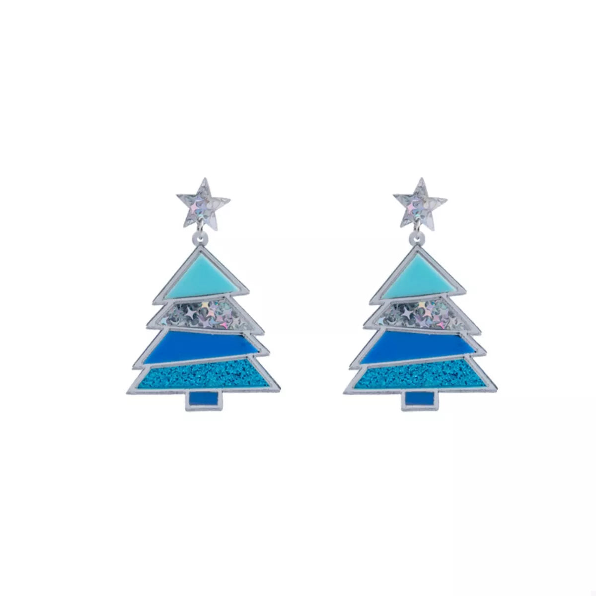 Christmas Tree Dangle Earrings