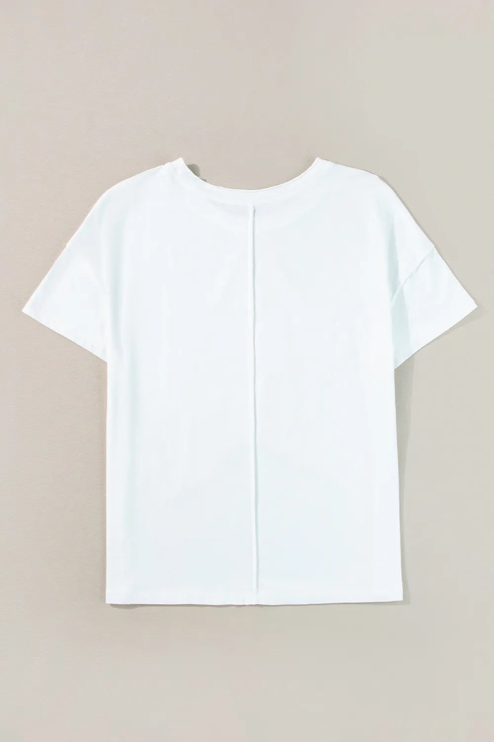 Star Round Neck Short Sleeve T-Shirt