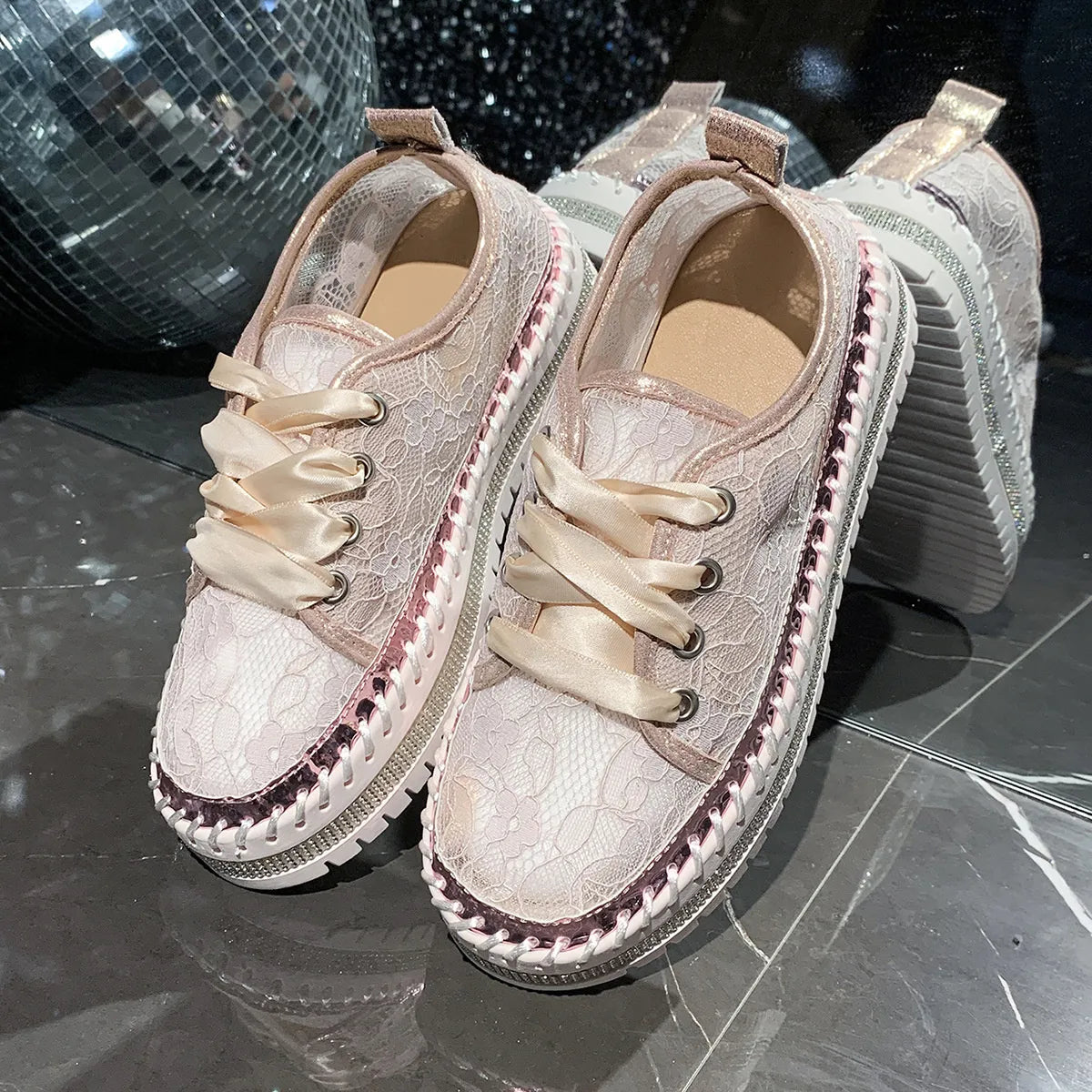 Round Toe Platform Loafers