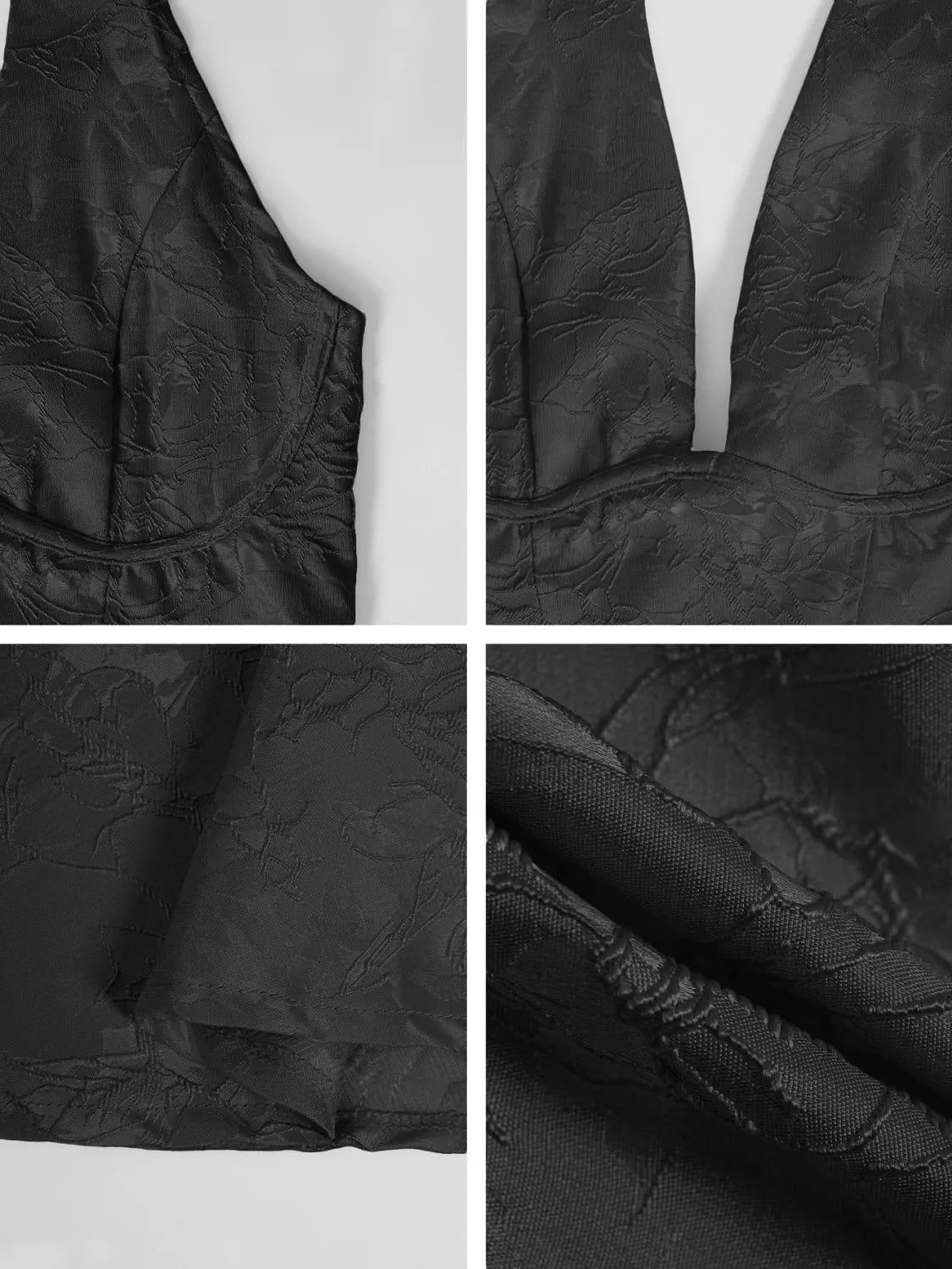 Halter Neck Midi Dress with Pockets