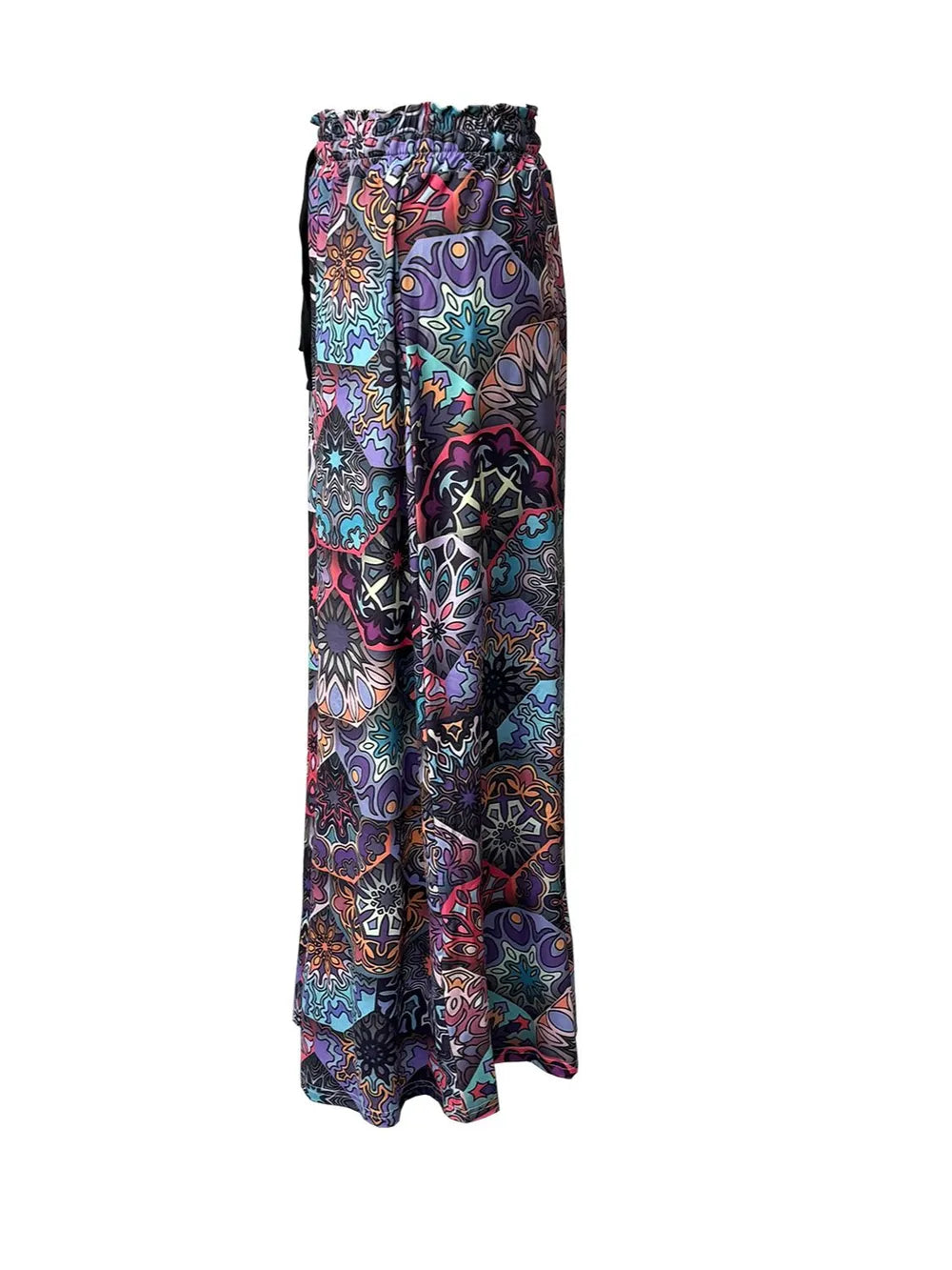 Printed Maxi Skirt with Pockets