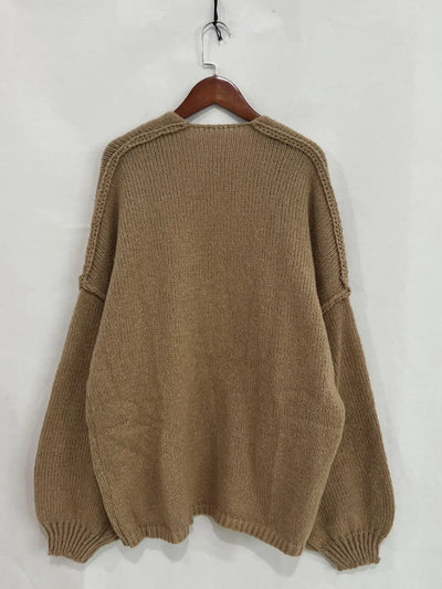 Open Front Dropped Shoulder Cardigan