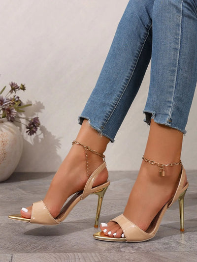 Open Toe Stiletto Sandals