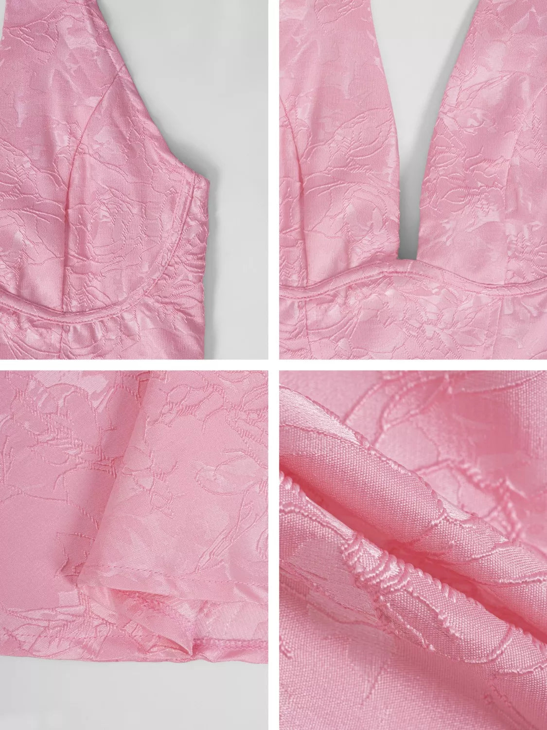 Halter Neck Midi Dress with Pockets