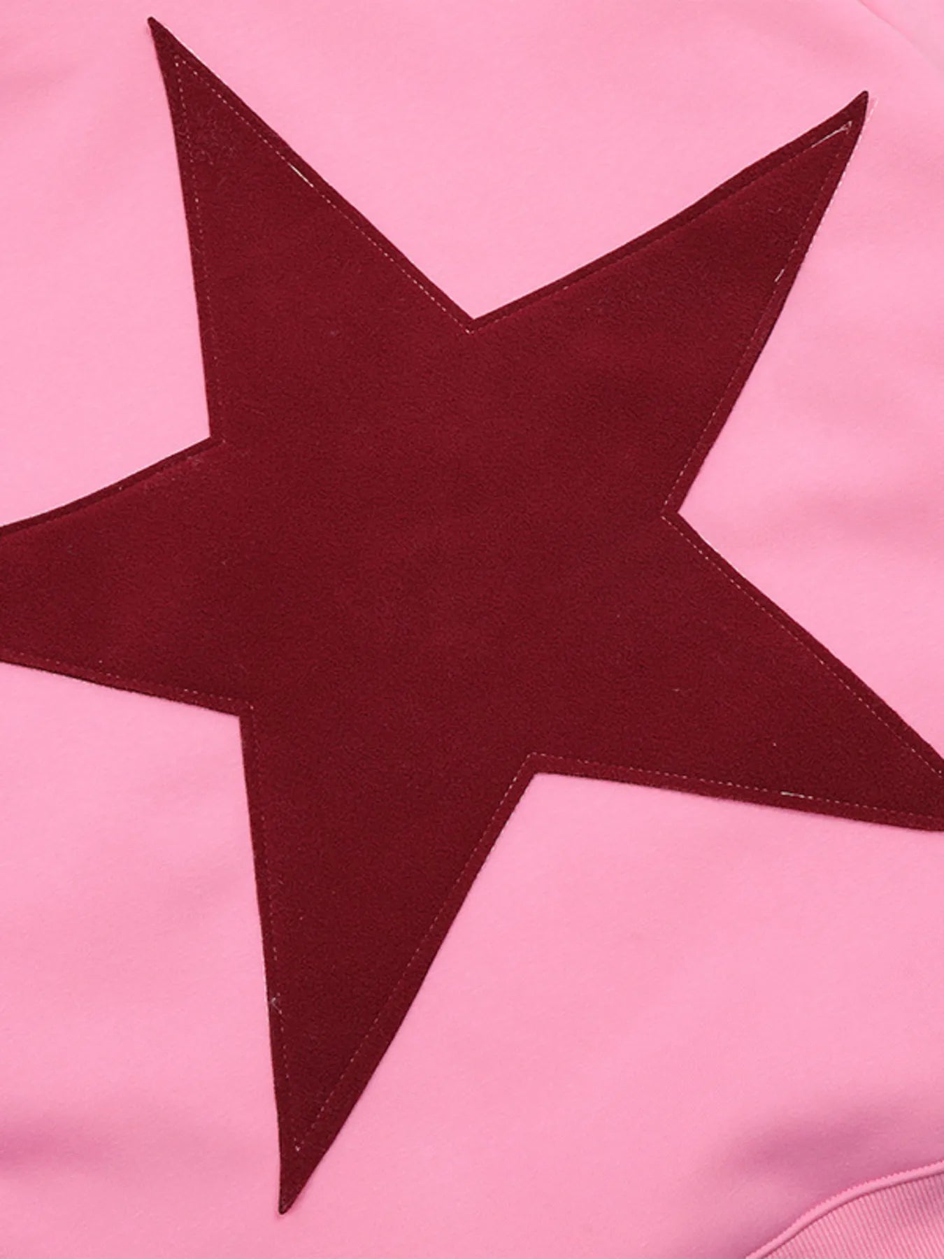 Men's Contrast Star Long Sleeve Hoodie