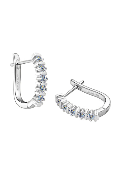 Moissanite 925 Sterling Silver Earrings