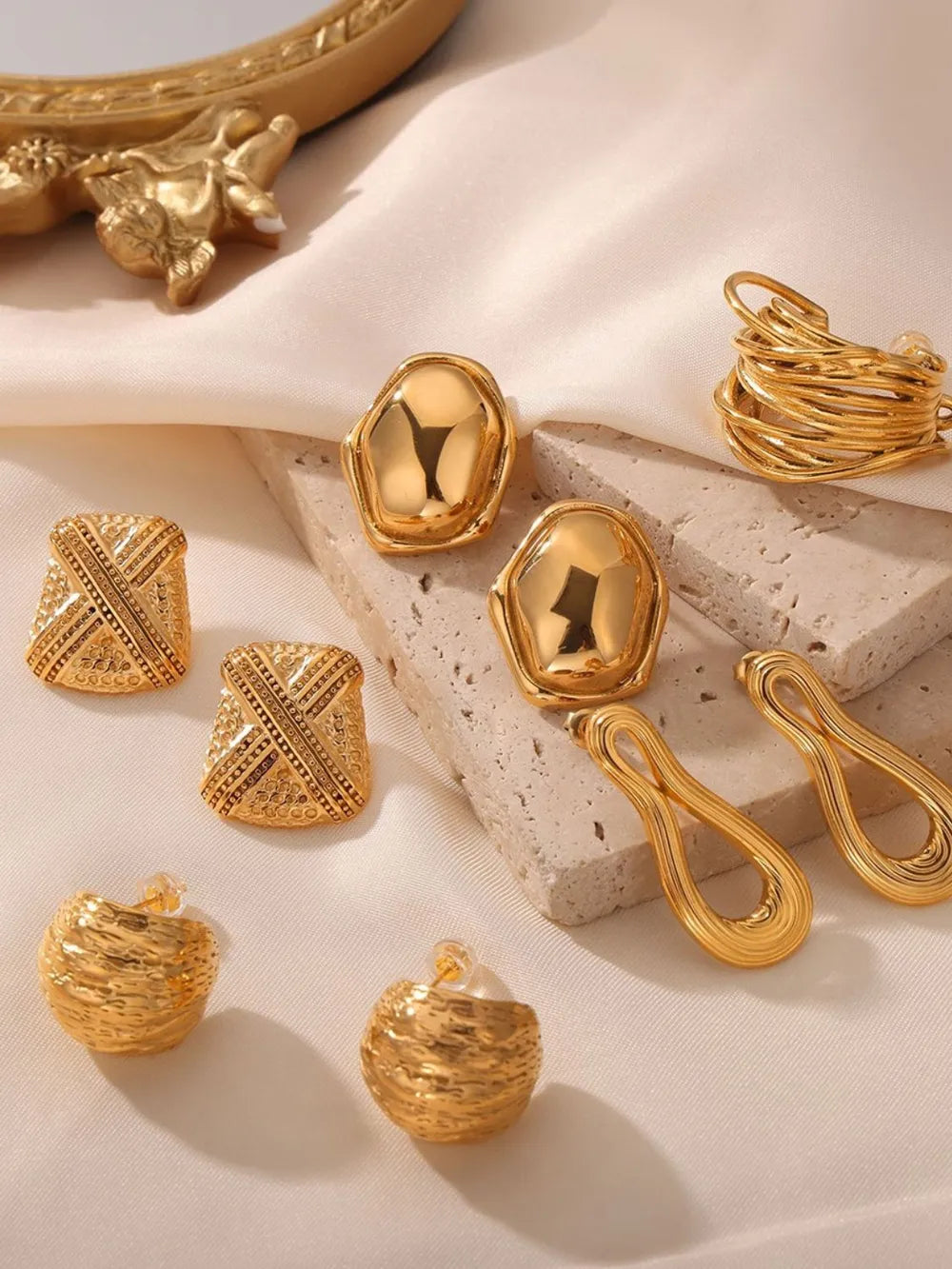 Titanium Steel Geometric Shape Earrings