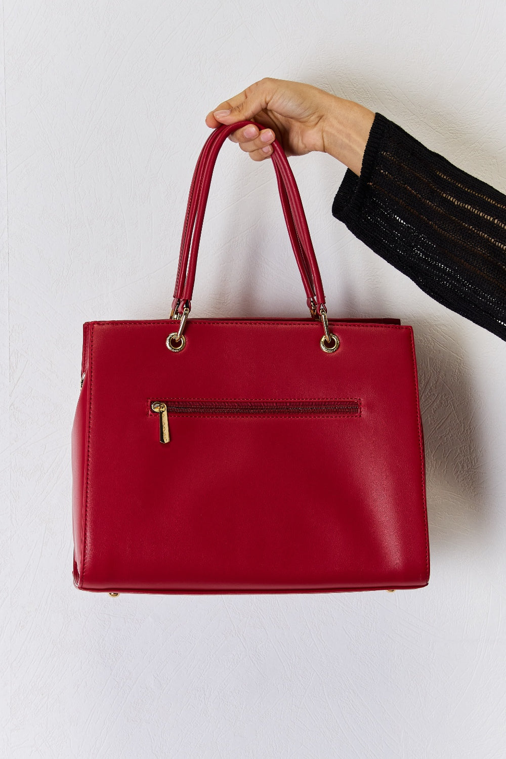 David Jones Texture PU Leather Handbag for Stylish Elegance
