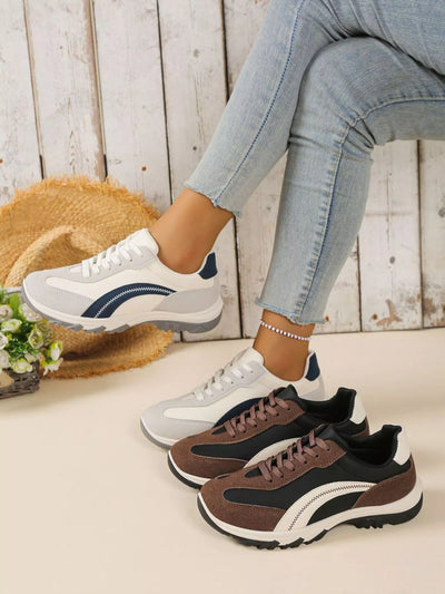 Contrast Lace Up Athletic