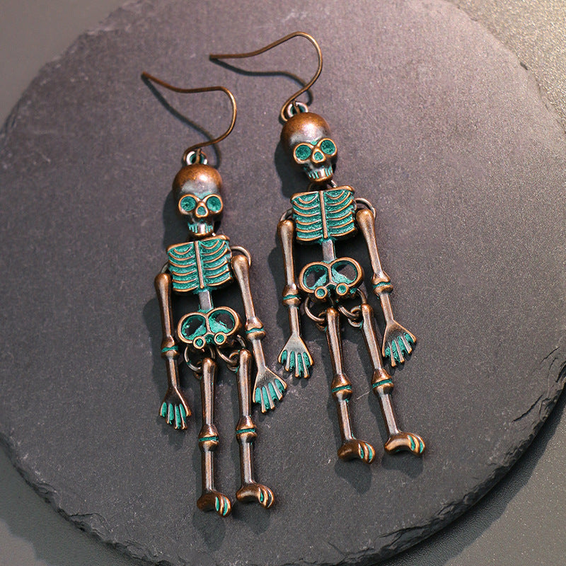 Skeleton Halloween Dangle Earrings