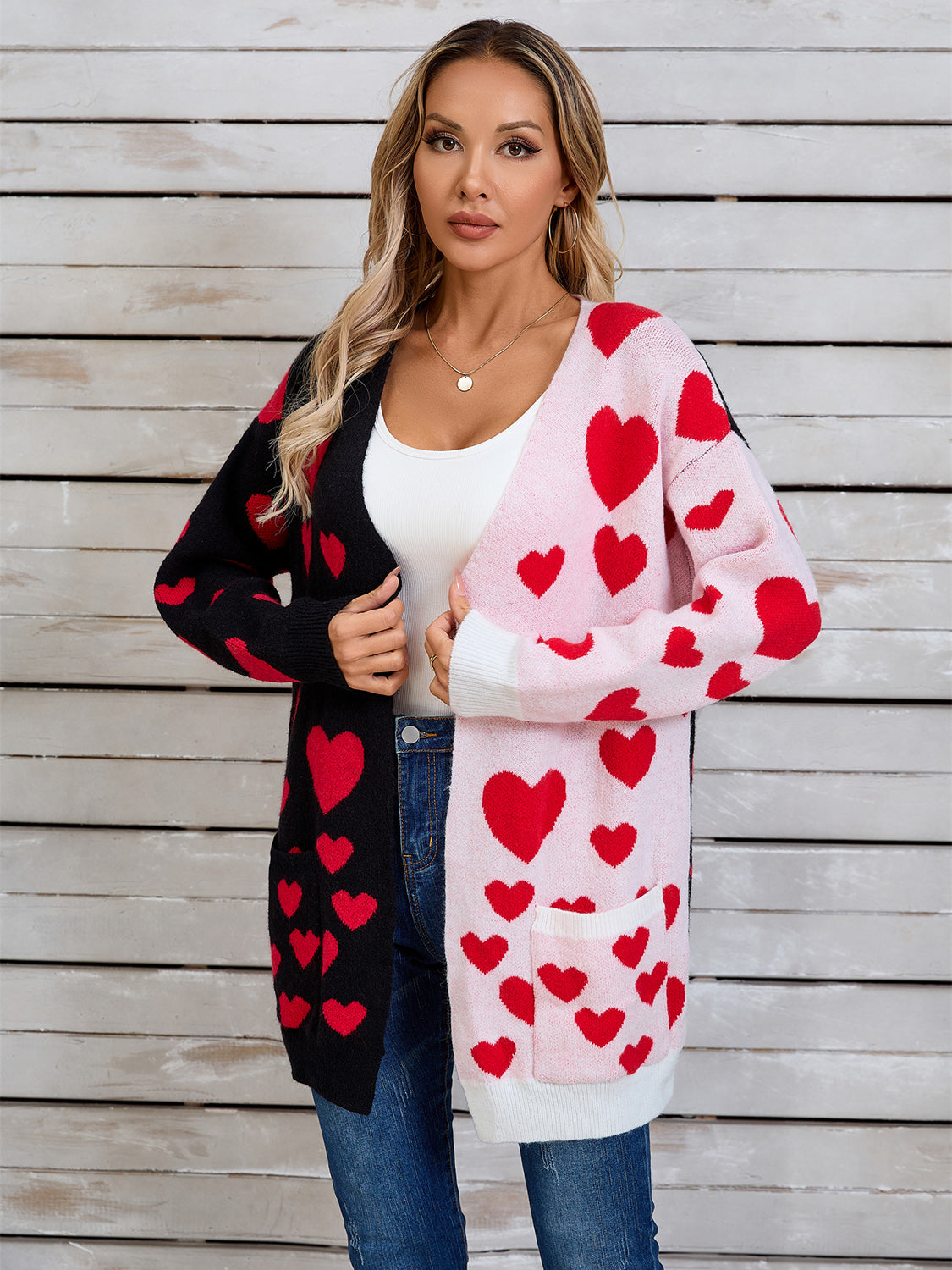 Angel Wings Heart Cardigan - Soft Knit, Vibrant Colors, Chic Style